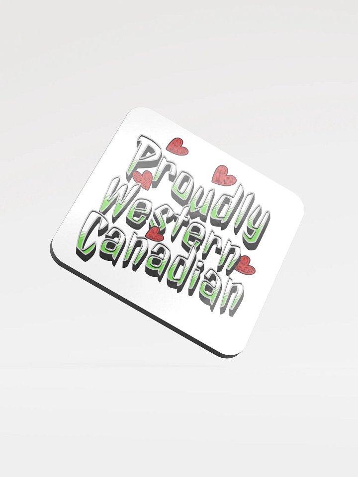Proudly Western Canadian Pride Coaster product image (2)