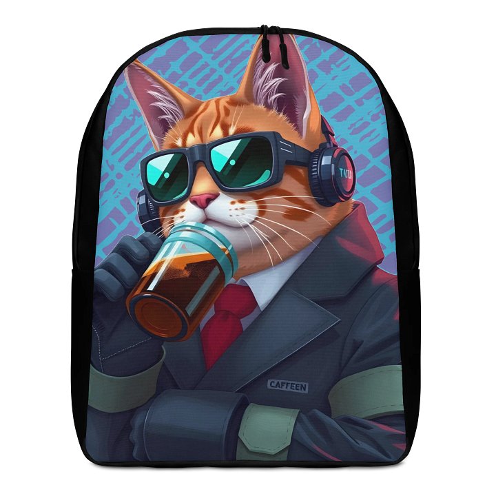 Minimalist Backpack-Café Kitty product image (1)