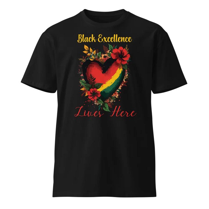 Black Excellence Lives Here Unisex Tee product image (1)