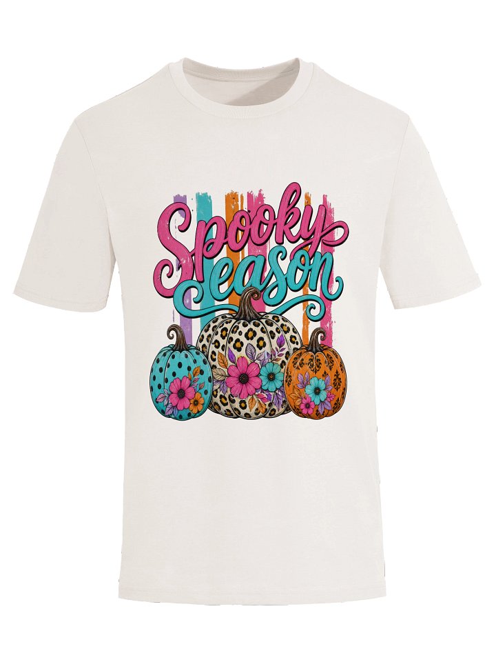 Spooky Season Leopard Pumpkin T-Shirt | Cute Halloween Graphic Tee | Cozy Fall Shirt | Autumn Pumpkin Tee | Unisex Halloween Shirt product image (2)