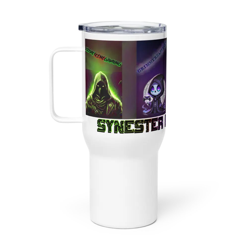 Synester's Dark Brew Travel Mug with Handle product image (1)