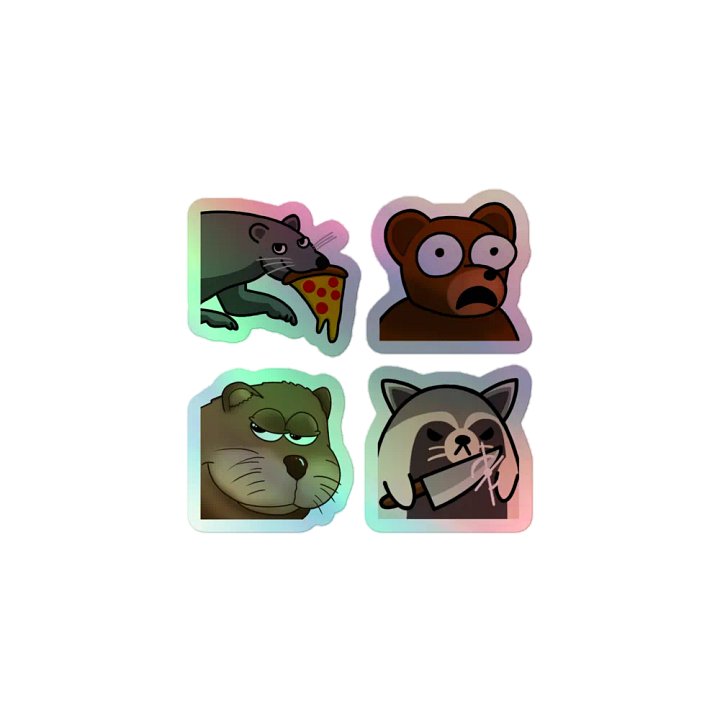ANIMAUX DES BOIS - STICKERS BRILLANTS product image (1)