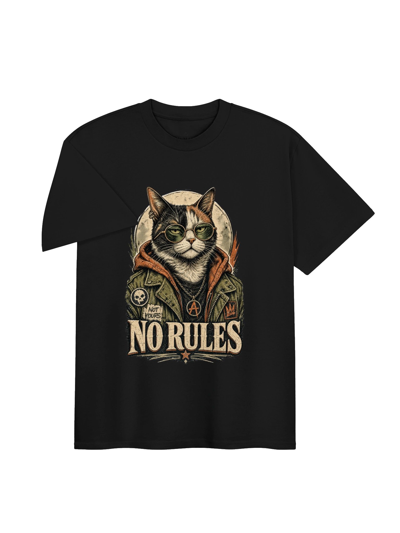 No Rules Retro Cat Tee product image (3)