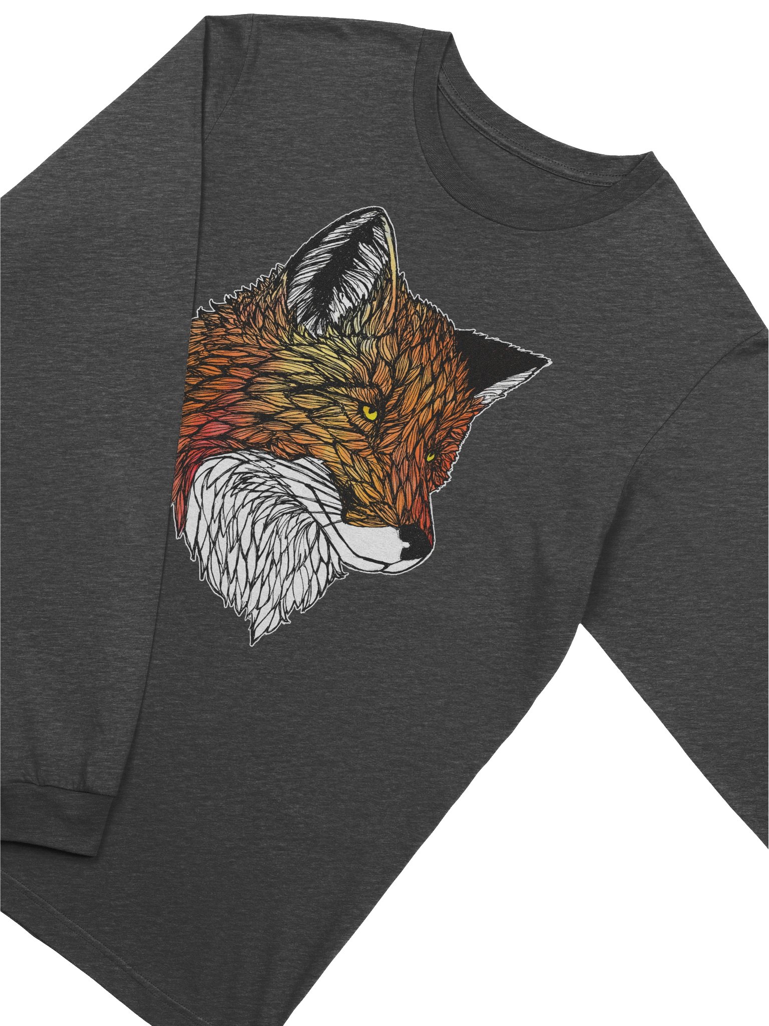 Fox Head Unisex Long Sleeve T-Shirt product image (3)