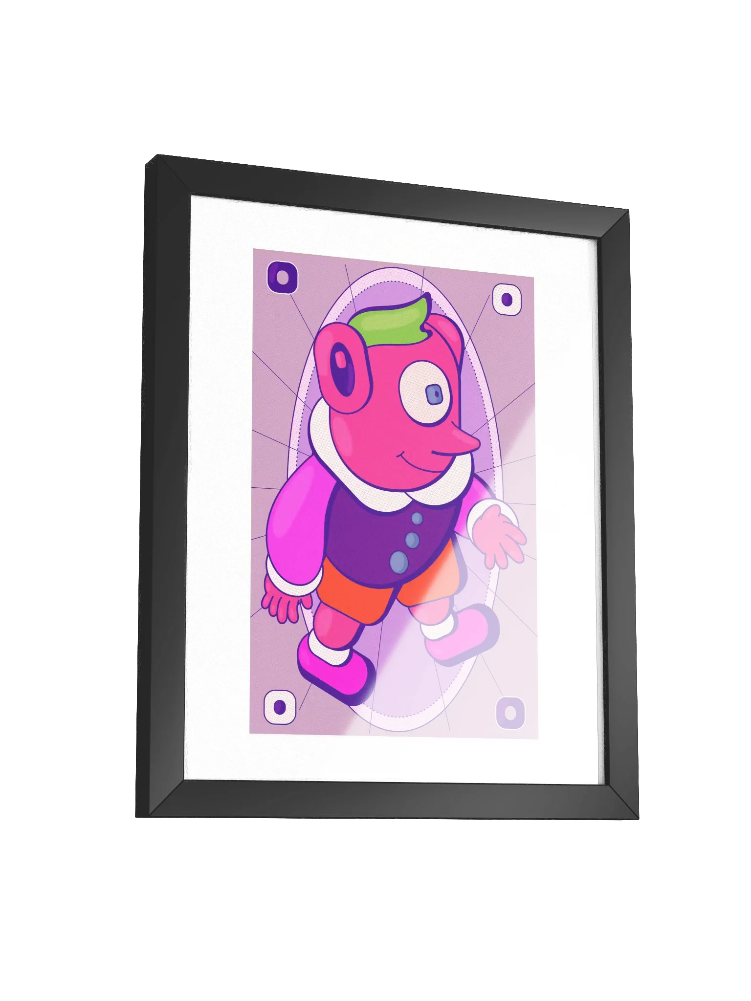smiling creature character illustration product image (3)