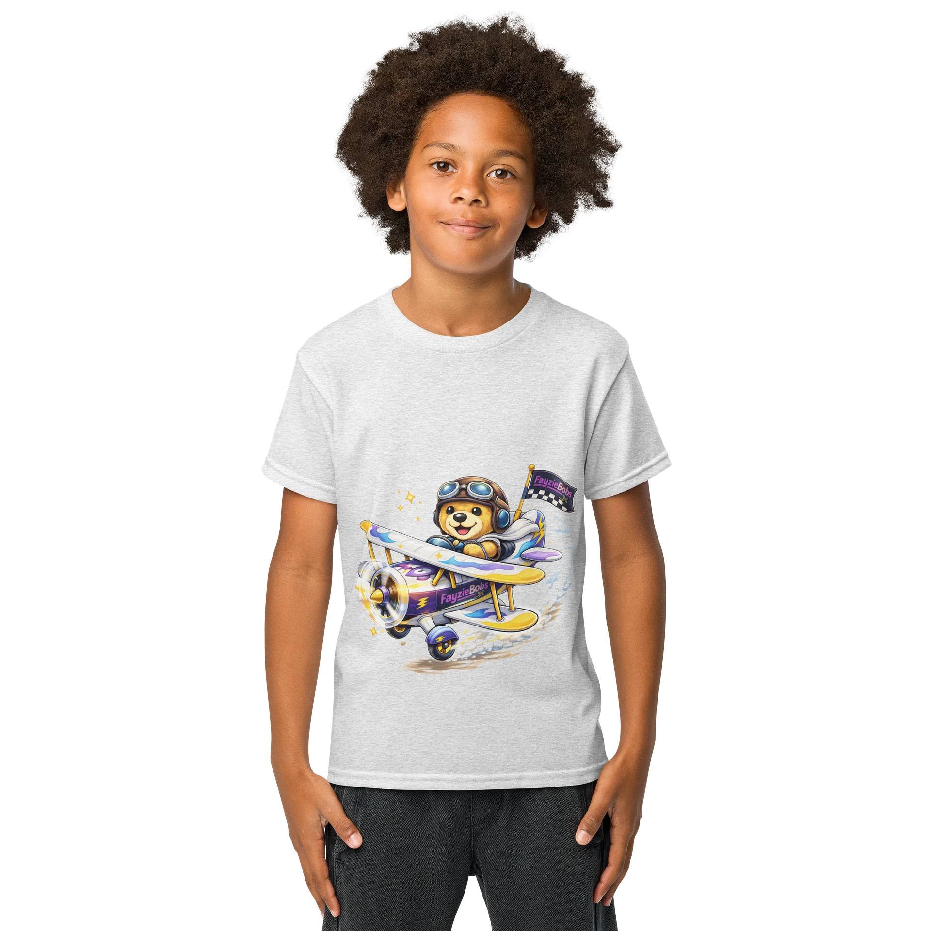 Bobzie Aviator Adventure Youth Tee | Explorer Edition by FayzieBobs product image (1)