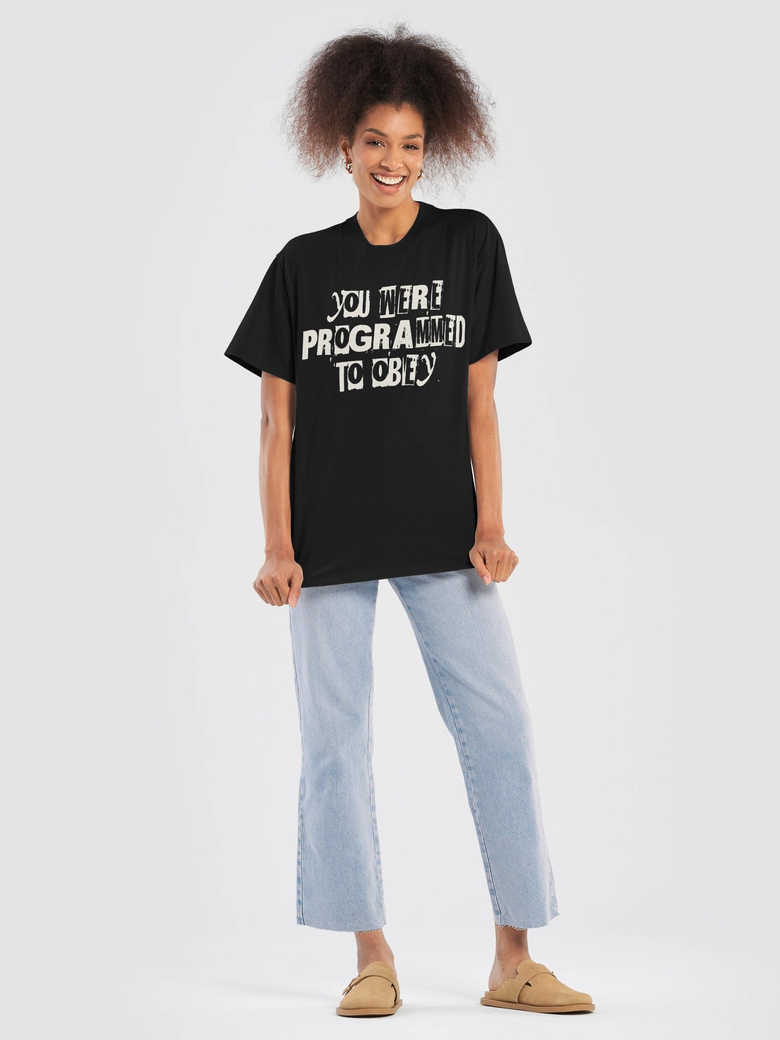 YOU WERE PROGRAMMED TO OBEY — Oversized Tee product image (5)