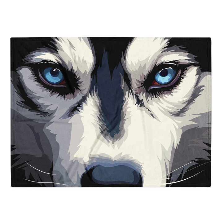 Husky Dog Blanket Throw product image (2)
