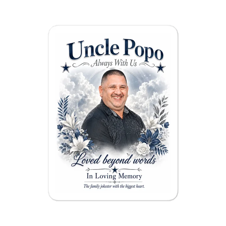 Adolfo “Uncle Popo” Family Legend Memorial Decal product image (1)