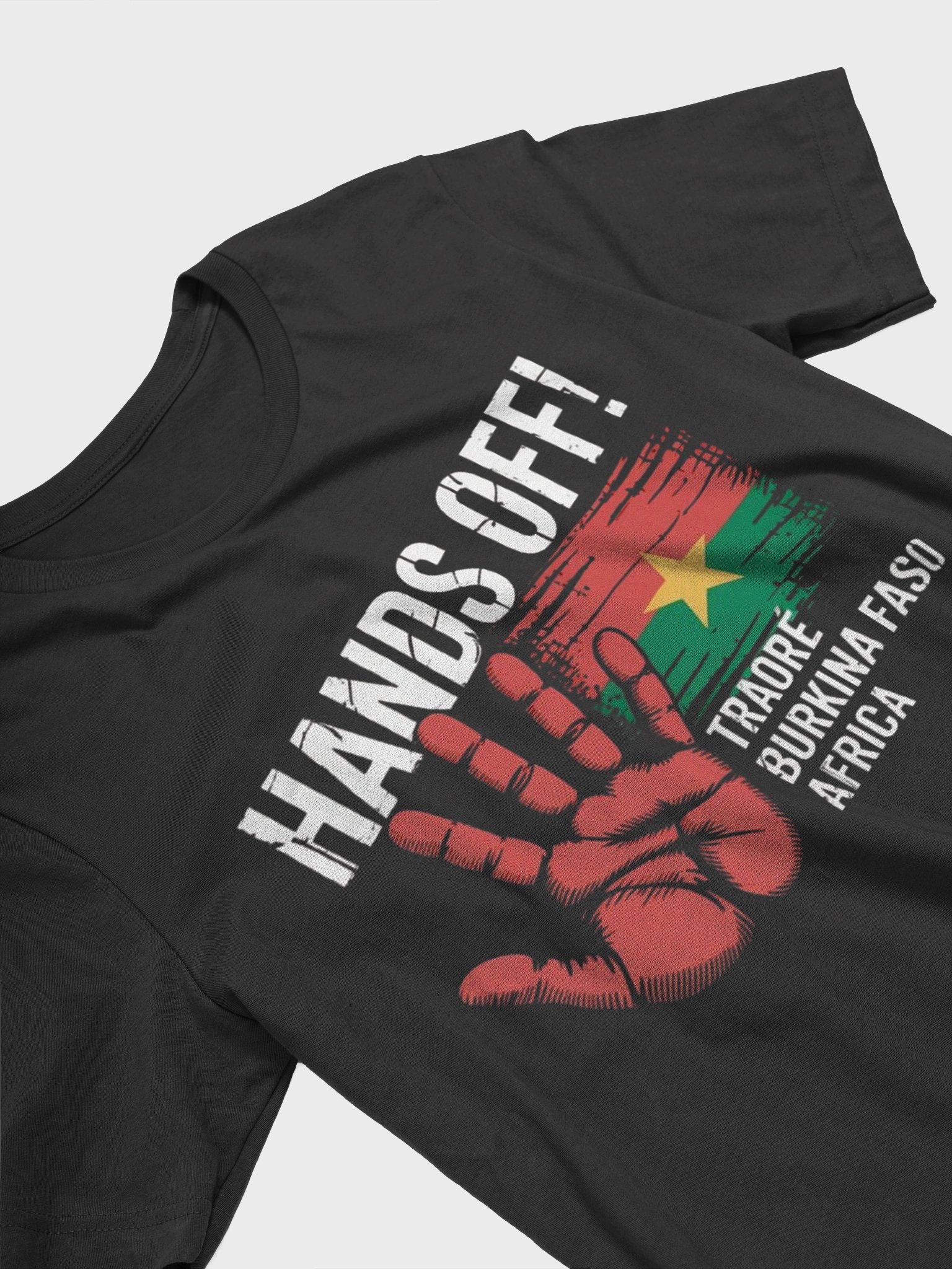 Hands off Traore Burkina Faso Flag Africa Ibrahim Traoré Supersoft T-shirt product image (26)
