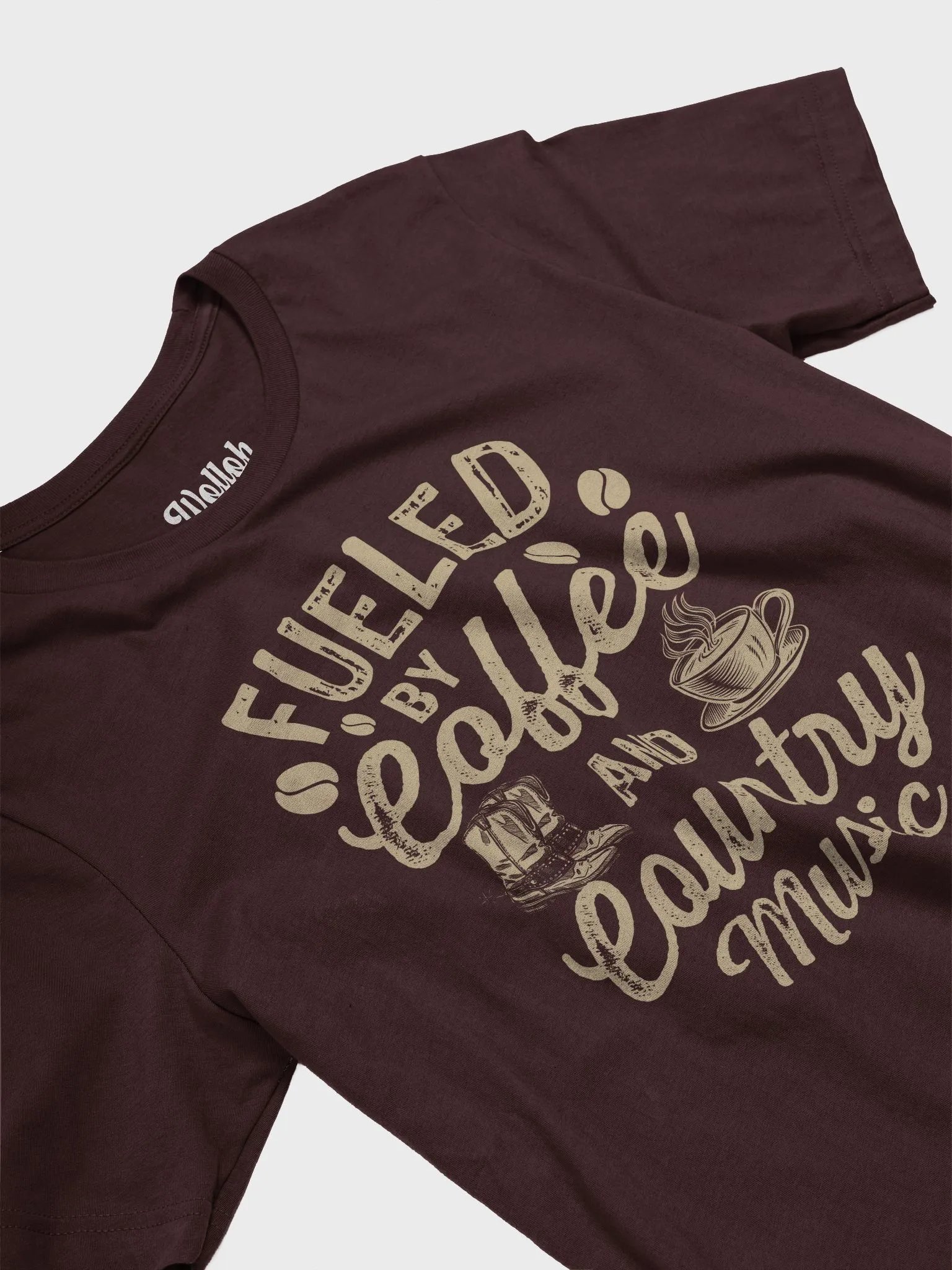 Fueled by Coffee and Country Music T-Shirt – Coffee lover gifts for country fans product image (4)