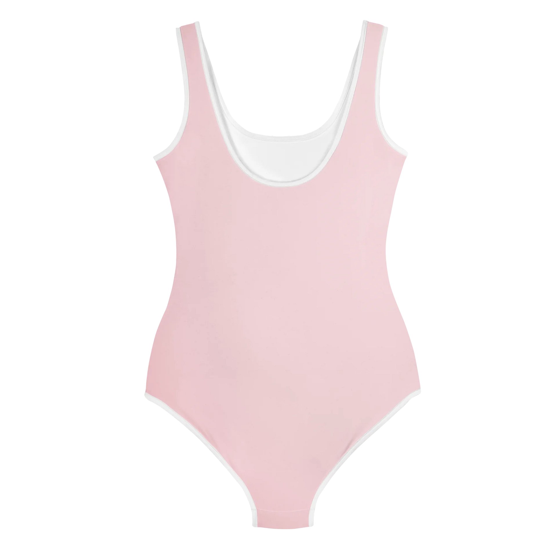 Ballerina Cappuccina watercolor design – Youth Girl Light Pink Swimsuit product image (2)