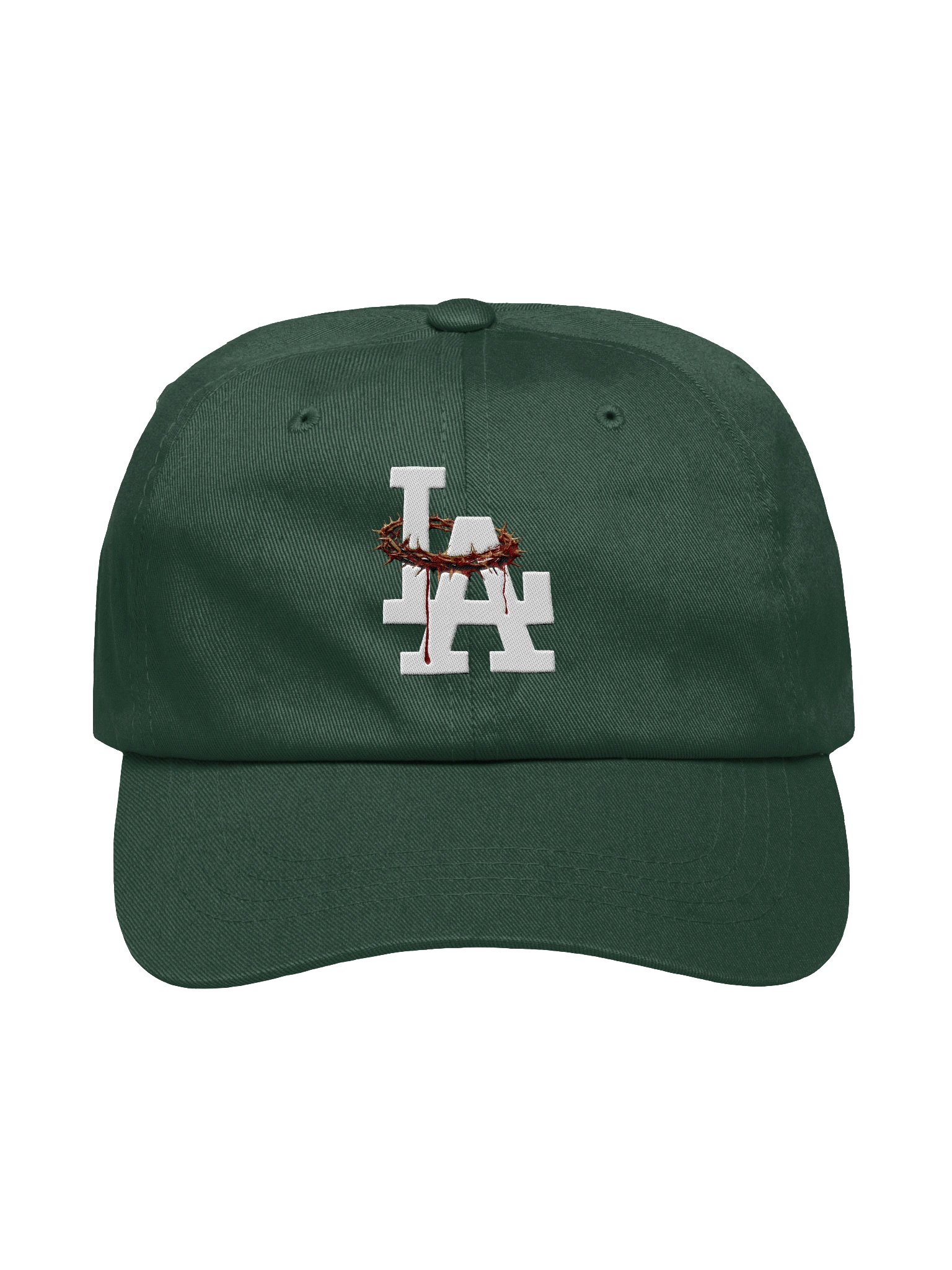 Blood of Jesus - Los Angeles Embroidered Dad Hat | John 1:1 Co. product image (2)