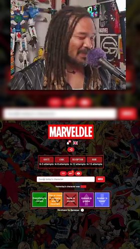Comic Book Marveldle for Oct 9!!!

Want to hear me talk more and more about Marvel? I'm in the running to win a 6 episode Pod...