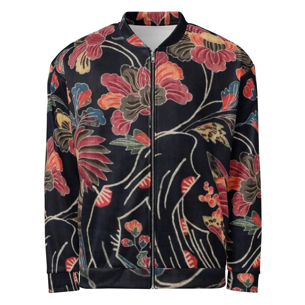 Red Flowers Bomber Jacket product image (1)