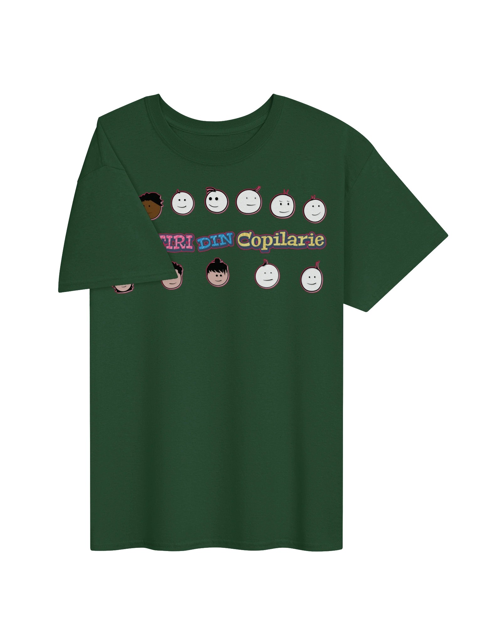 👕 Tricou Verde Pădure Damă „Amintiri Din Copilărie” – Personajele product image (3)