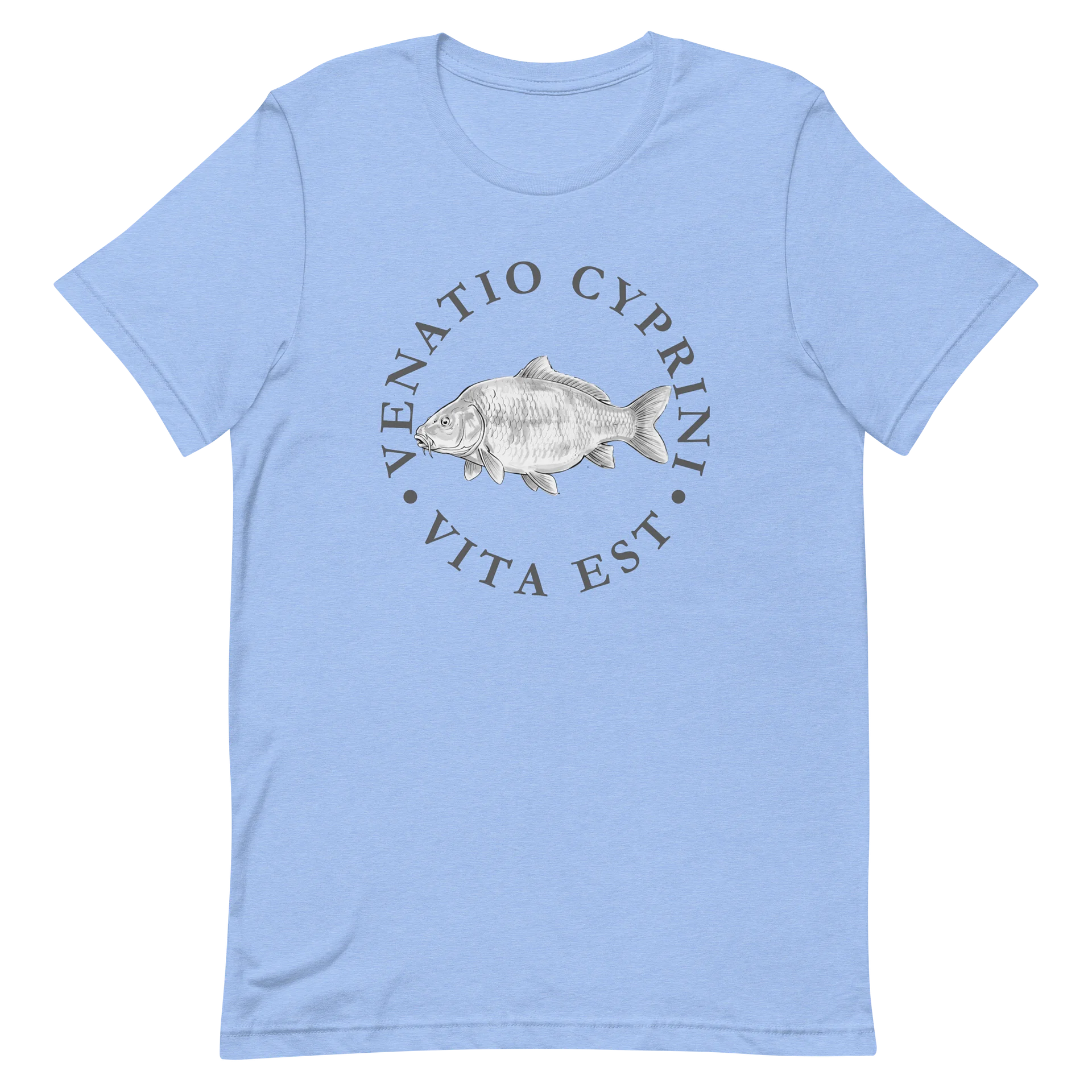 "Venatio cyprini vita est." — “The hunt for carp is life” T-Shirt product image (14)