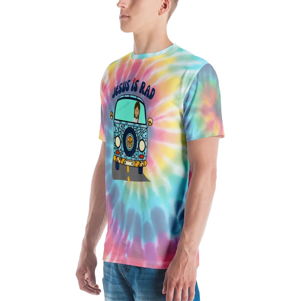 Jesus Is Rad Retro Tye Dye T-Shirt product image (5)