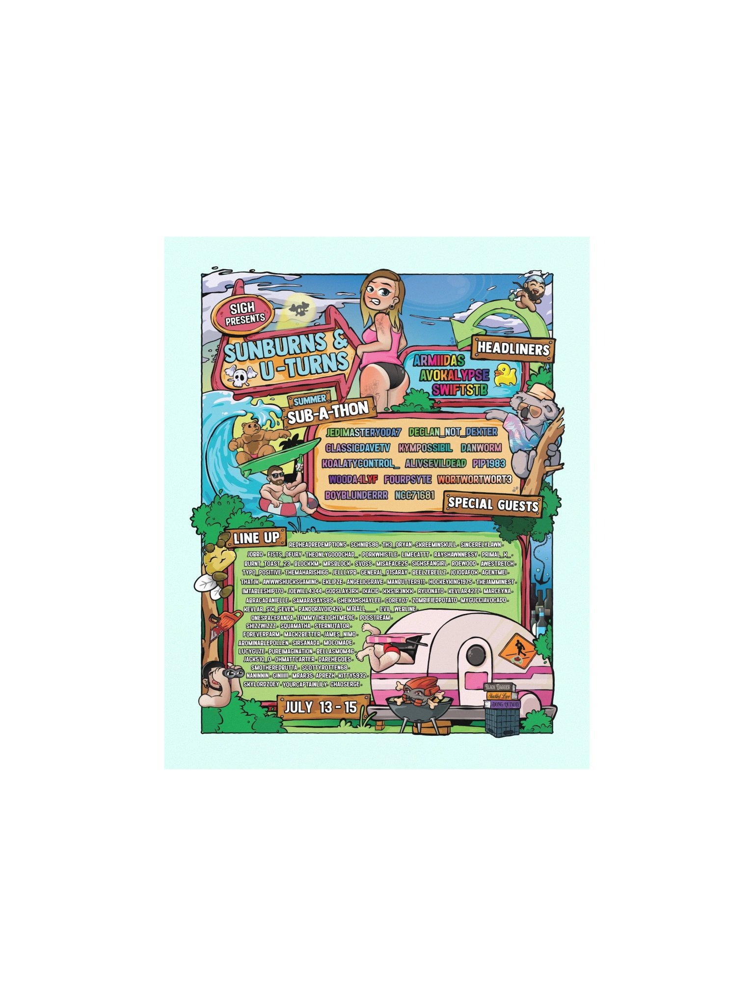 Sunburns & U-Turns Poster product image (4)