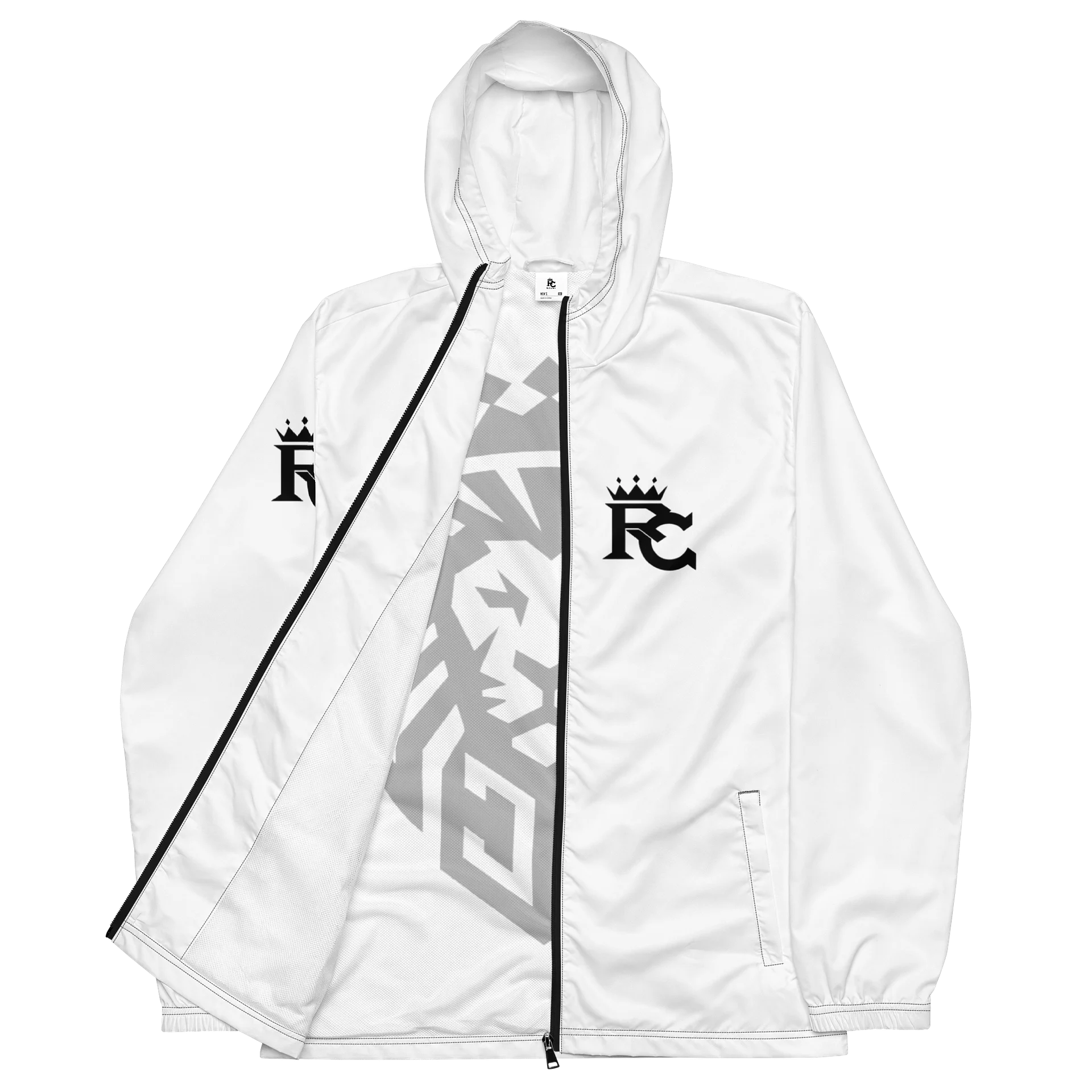 Royal Creature - White / Black Logo Windbreaker product image (2)