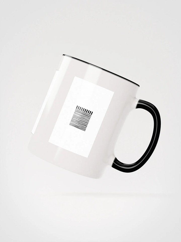 Monochrome Graphic Peek-A-Boo Ceramic Mug product image (3)