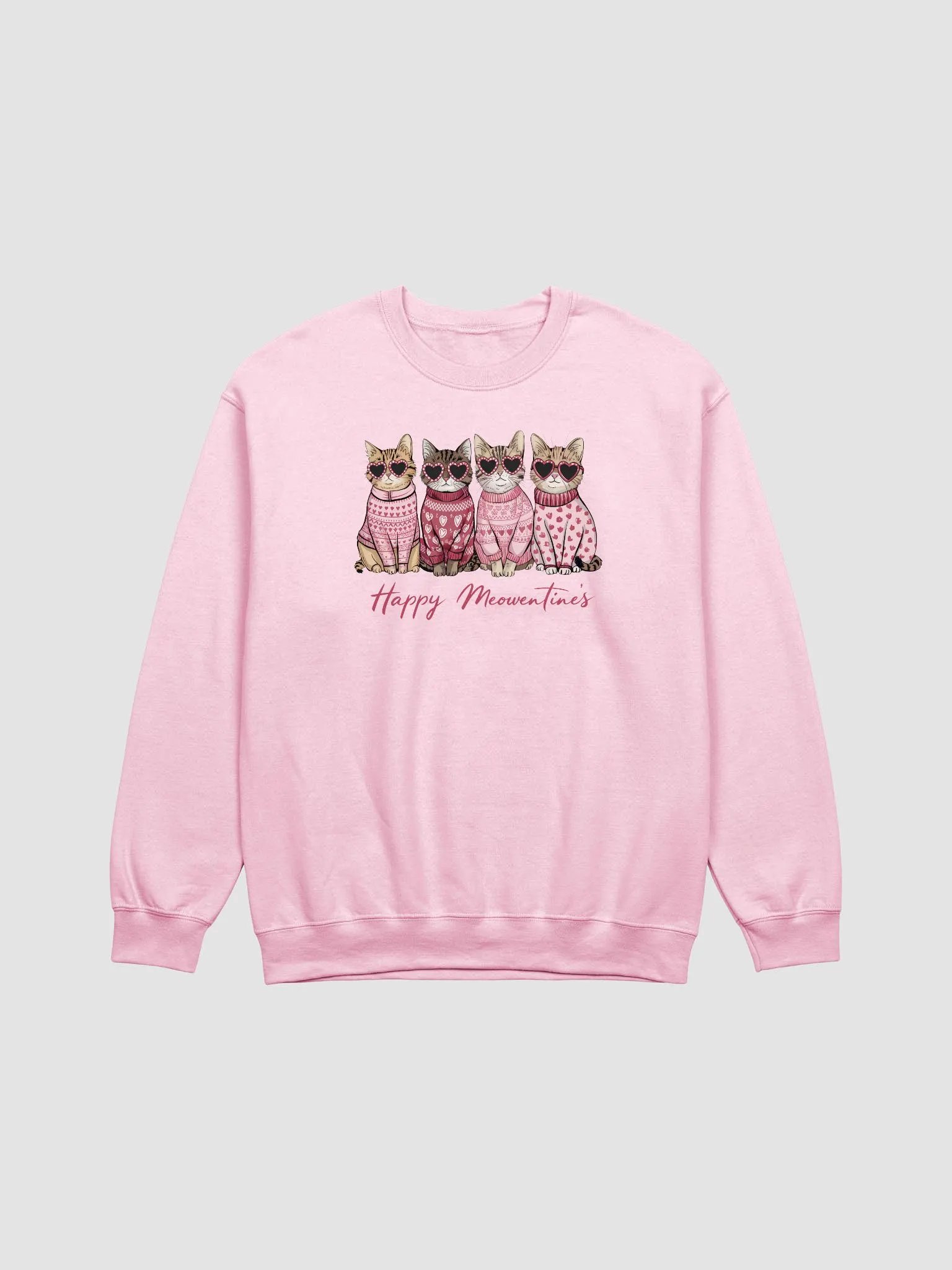 Purr-fectly Adorable: Happy Meowentine's Sweatshirt product image (5)