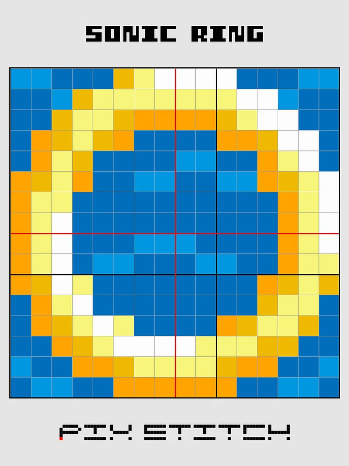 Sonic Ring Pixel Art product image (2)