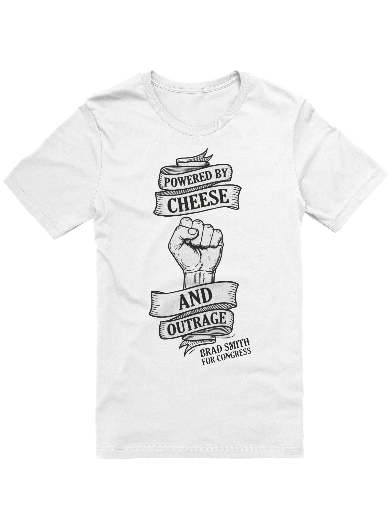 Powered by Cheese and Outrage Resist Tee product image (1)