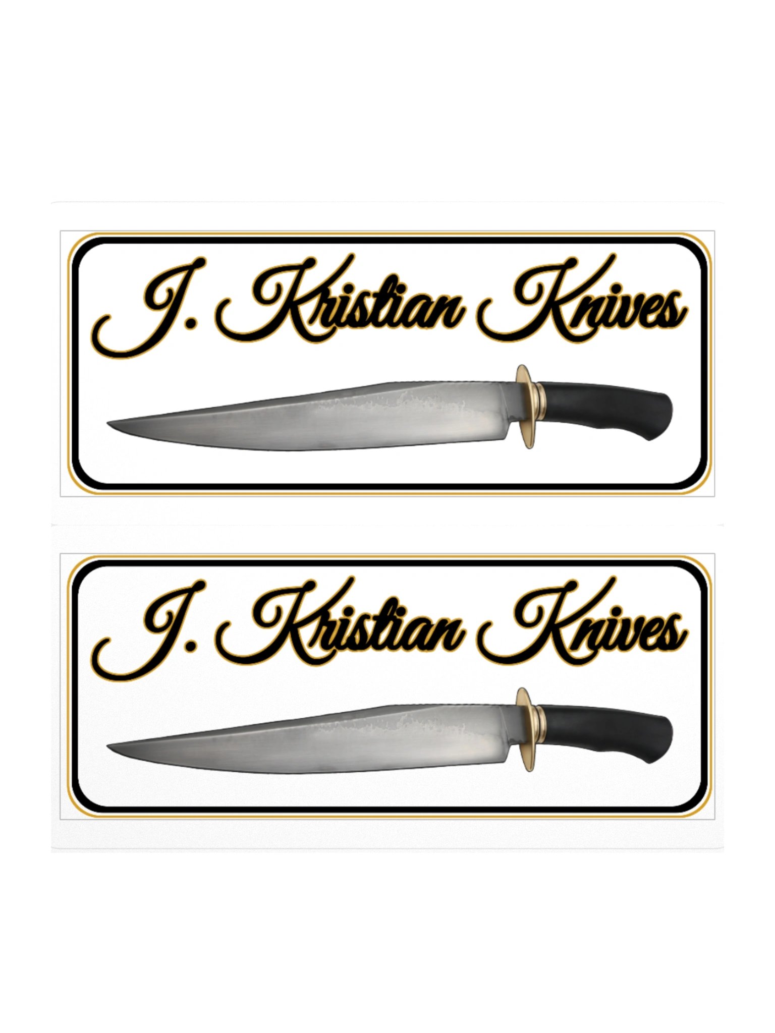 J. Kristian Knives Logo Stickers product image (2)