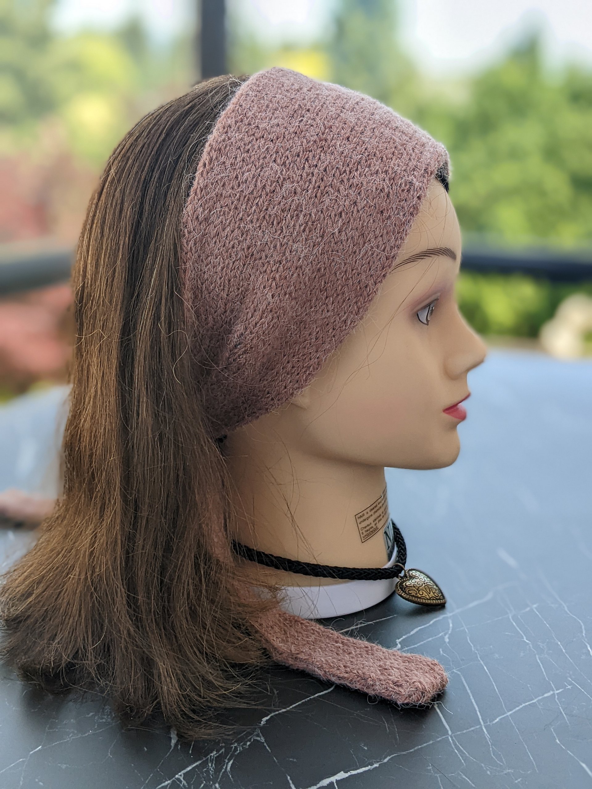 Knit Headband with Ties Pattern product image (3)