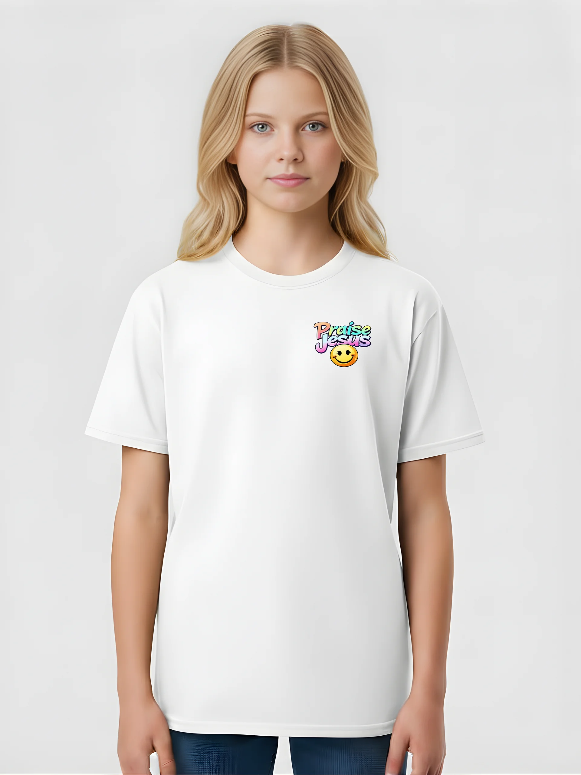 Praise Jesus Girls T-shirt product image (1)
