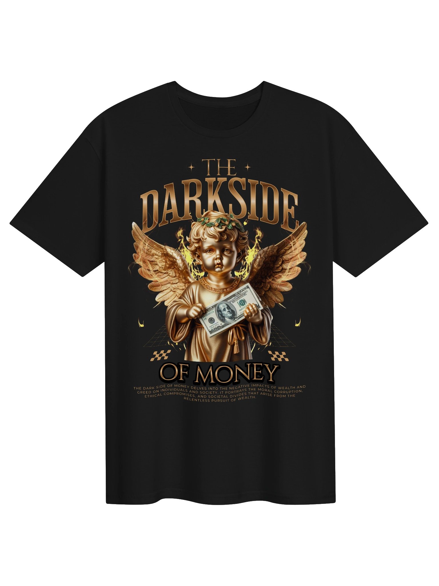 The Darkside of Money Cherub Graphic Unisex Softstyle T-Shirt product image (1)