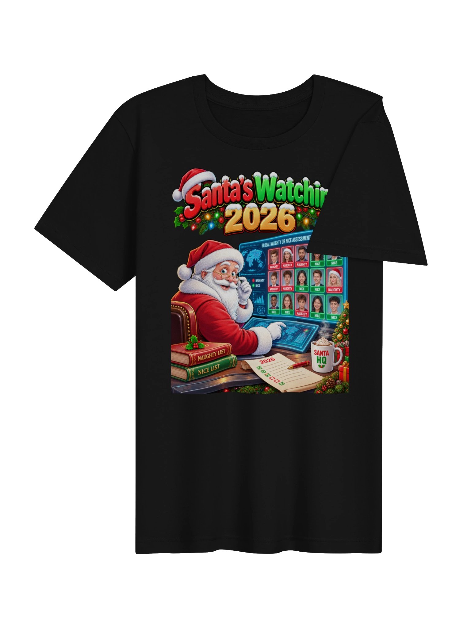 Santa’s Watching 2026 – Naughty or Nice Christmas Surveillance product image (7)