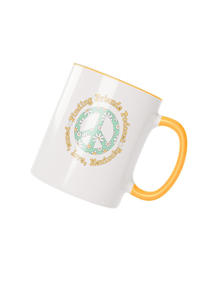 Retro Peace Floral Ceramic Mug product image (2)