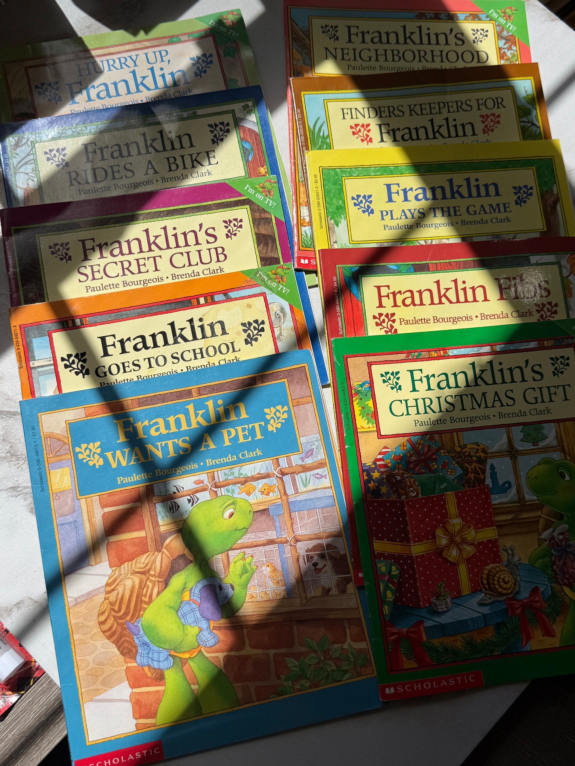 1989 to 1999 | Franklin the Turtle | 10 Book Vintage Scholastic Bundle | Paulette Bourgeois & Brenda Clark product image (1)