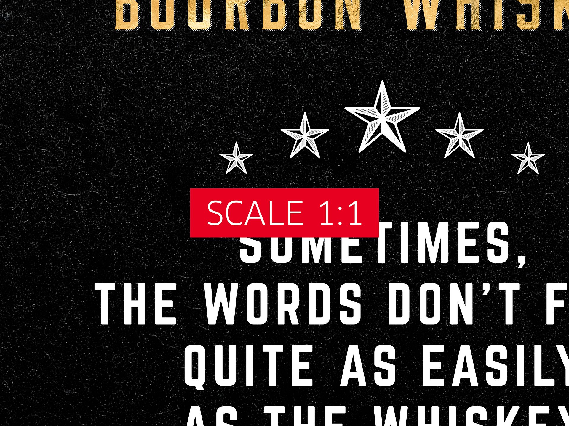Sometimes, the words don't flow quite as easily as the Whiskey / Jim Beam — Whiskey gold blackboard art deco poster with quote product image (5)