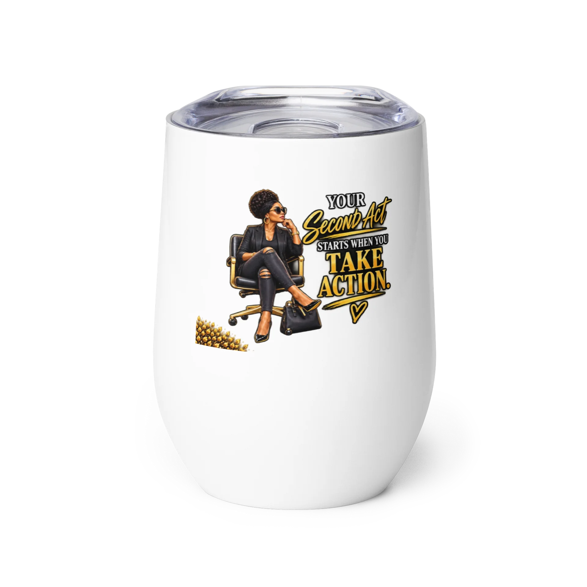 Second Act Bold Quote Wine Tumbler product image (1)
