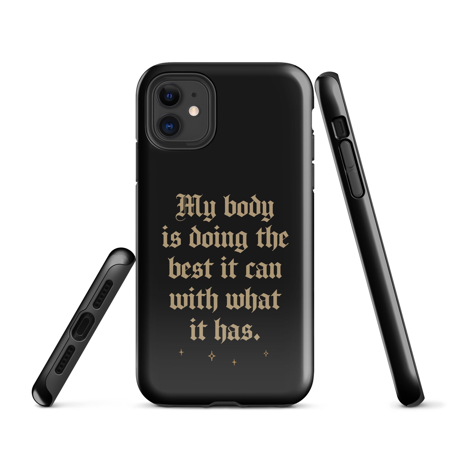 My Body Is Doing The Best It Can Phone Case | Gothic Chronic Illness Case product image (1)