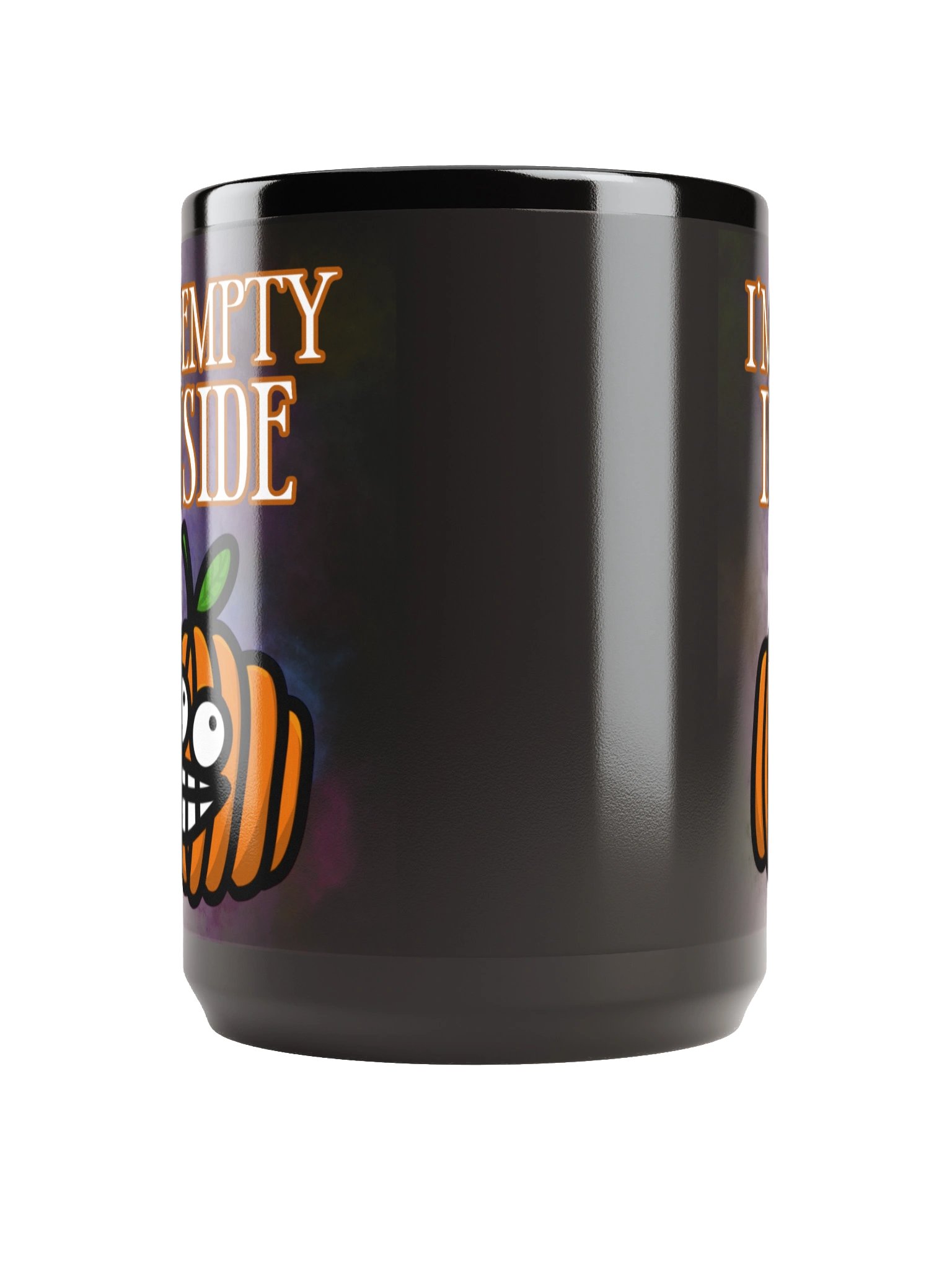 Empty Inside Hehe Pumpkin Black Mug (15oz) product image (4)