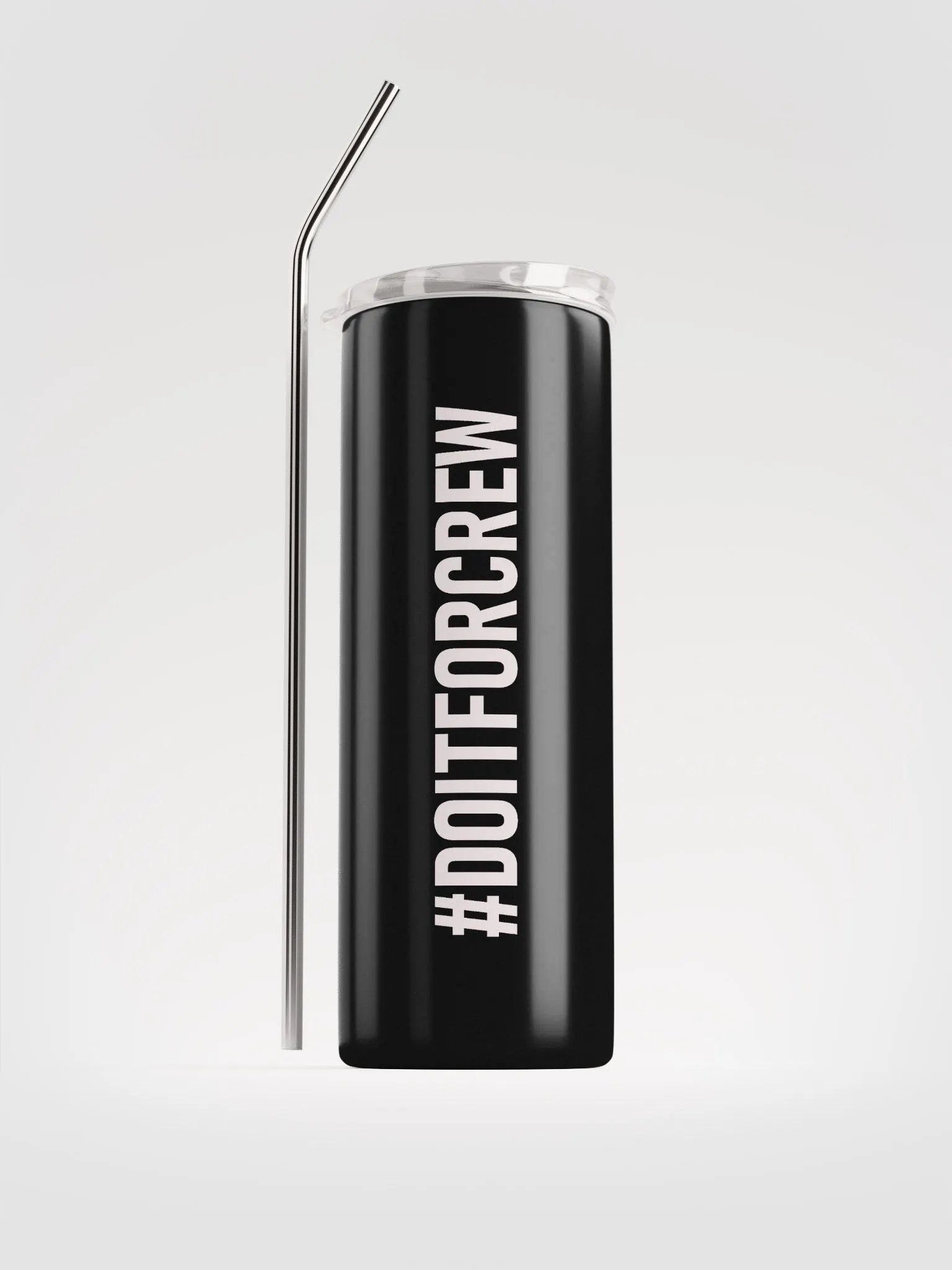 20 oz #DOITFORCREW - High End Travel Tumbler- Black product image (1)