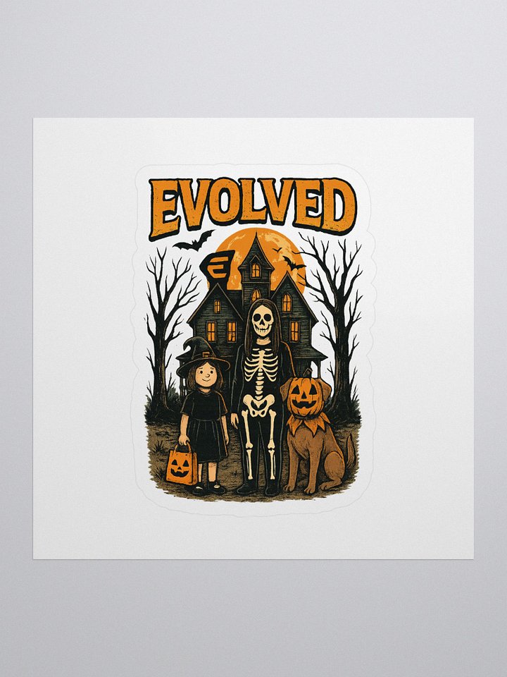 Spooky Evolved Halloween Kiss Cut Stickers product image (1)