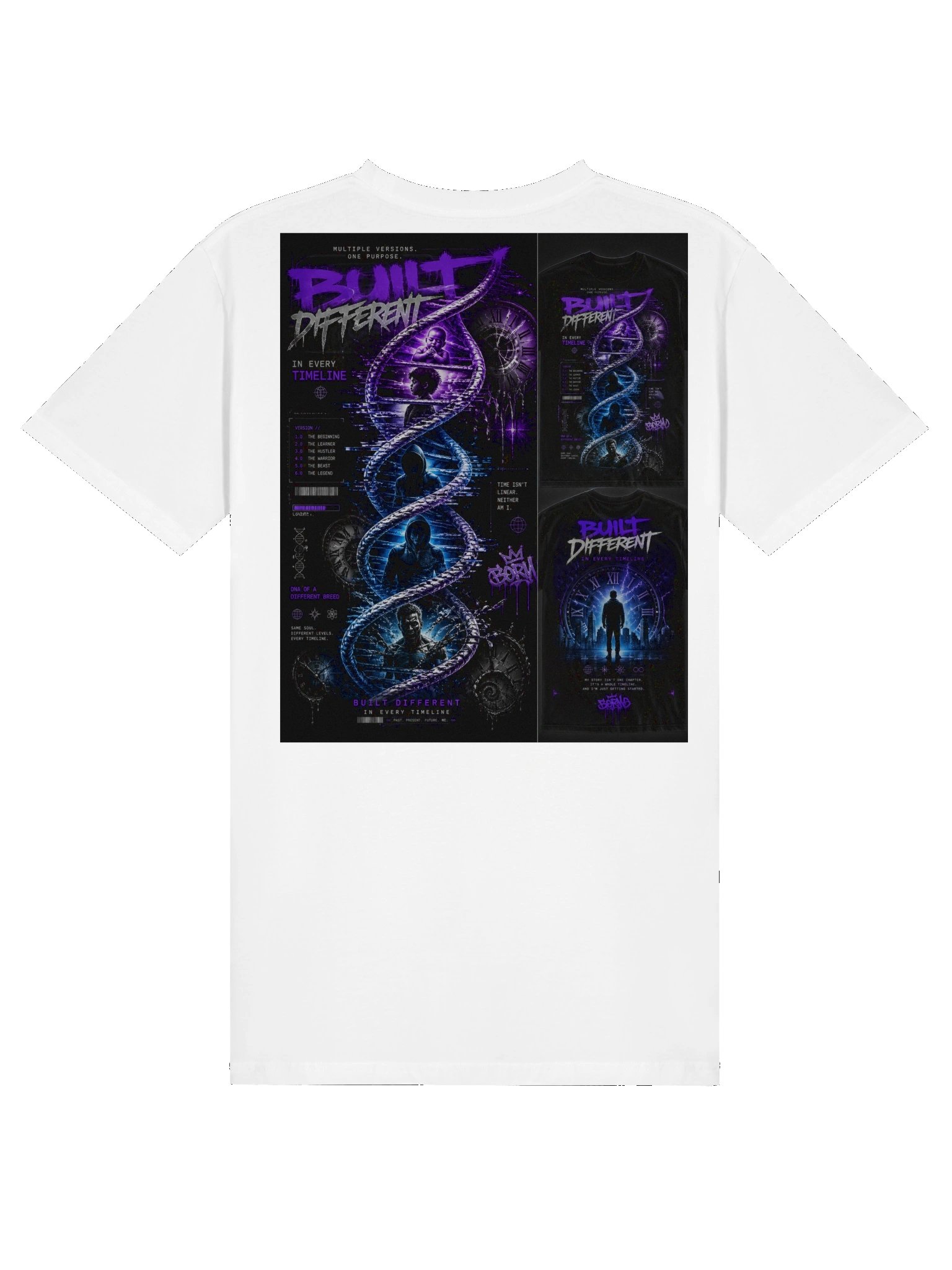 TIME DON'T WAIT — Split‑City Hourglass Tee product image (2)