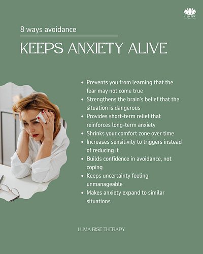 If you see yourself in this, it may not be just anxiety, it may also be avoidance keeping the cycle going.

Our free anxiety ...