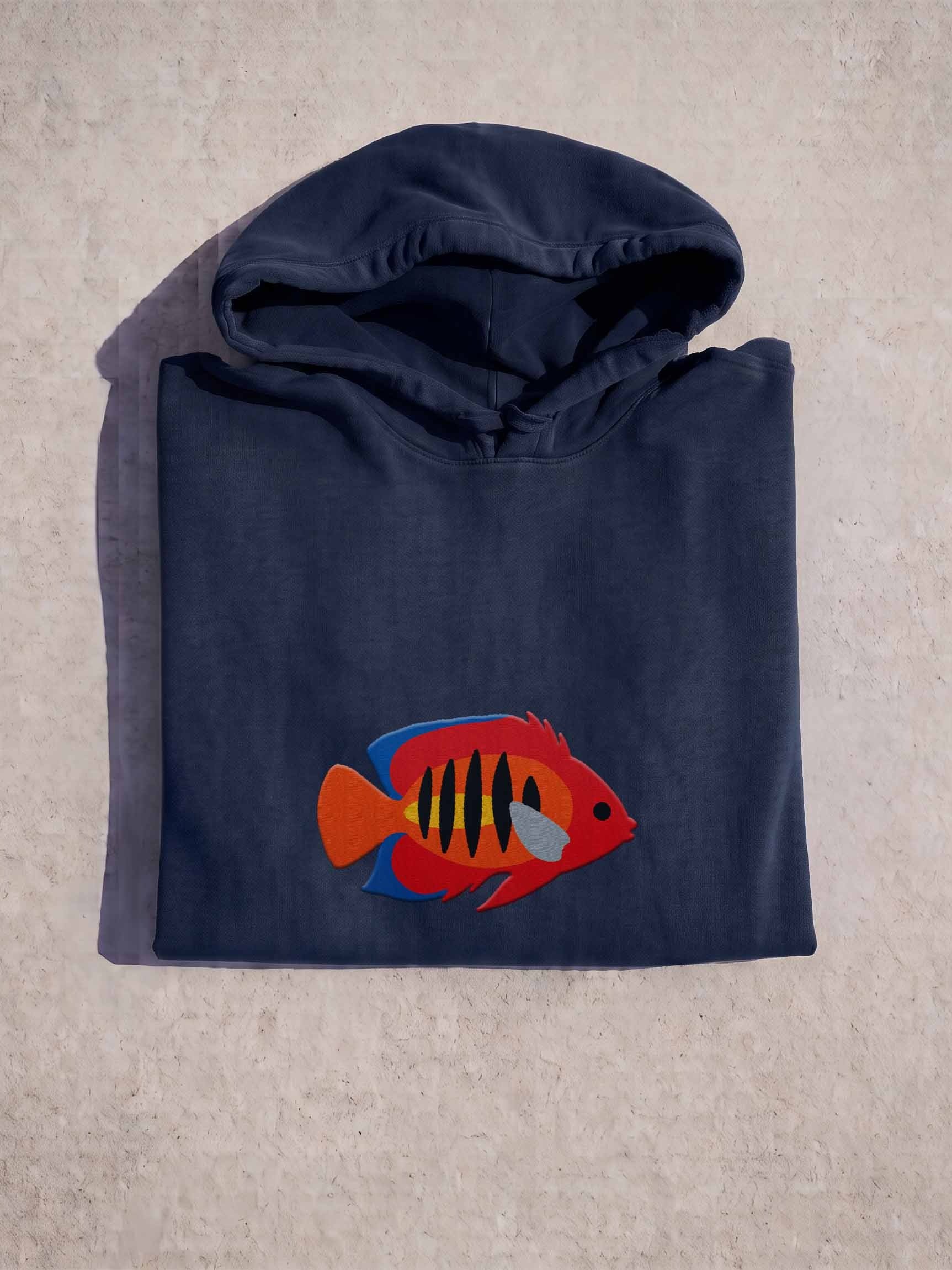 Flame Angelfish Premium Hooded Sweatshirt (Embroidered) for Reef and Marine Aquarium Lovers product image (1)