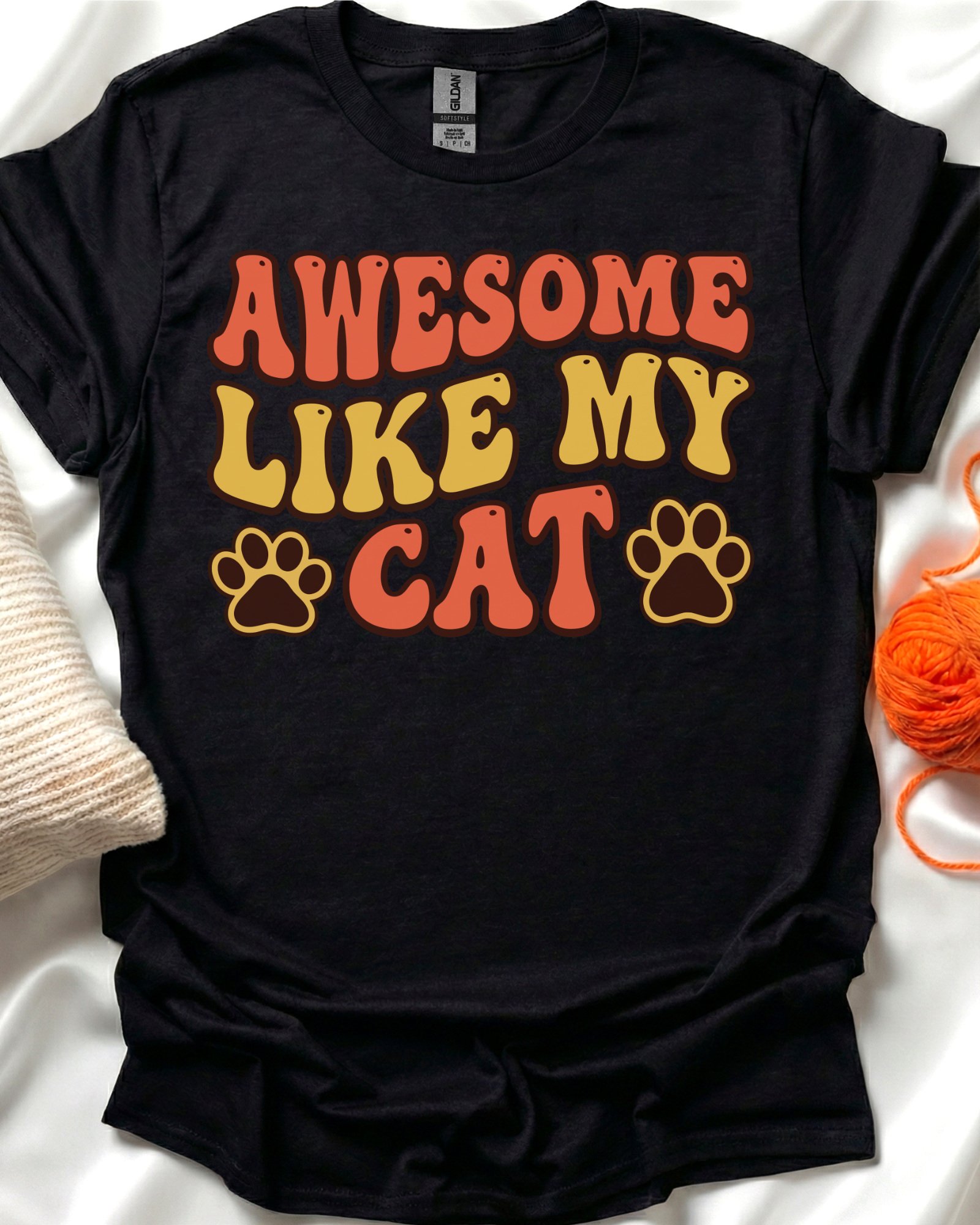 Awesome Like My Cat T-Shirt product image (1)