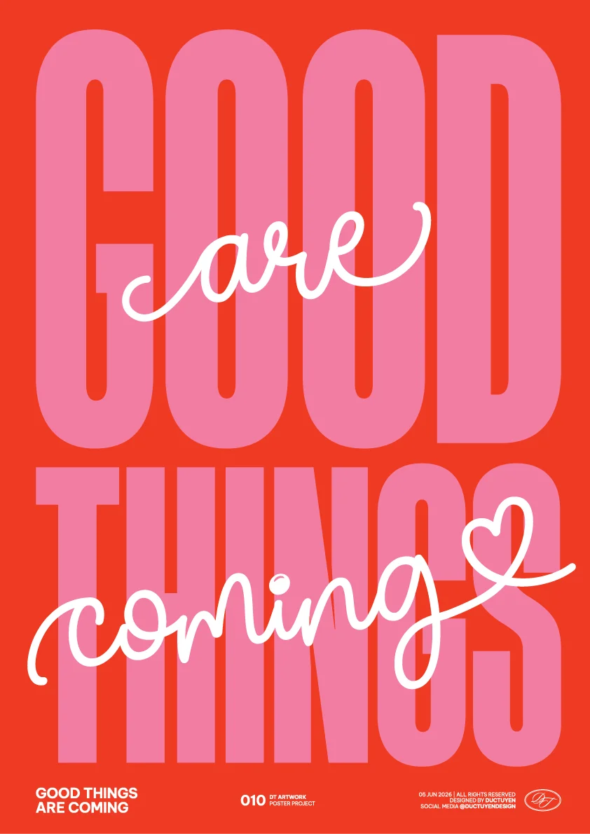 "GOOD THINGS ARE COMING" Print Poster (Unframe) product image (1)