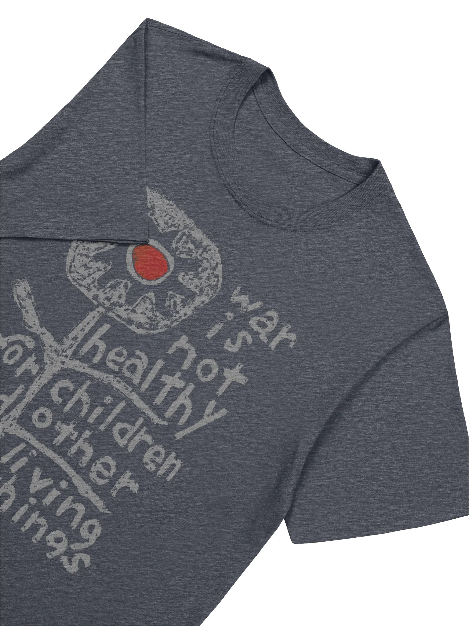 War is Not Healthy Gildan 64000 dark T-Shirt product image (5)