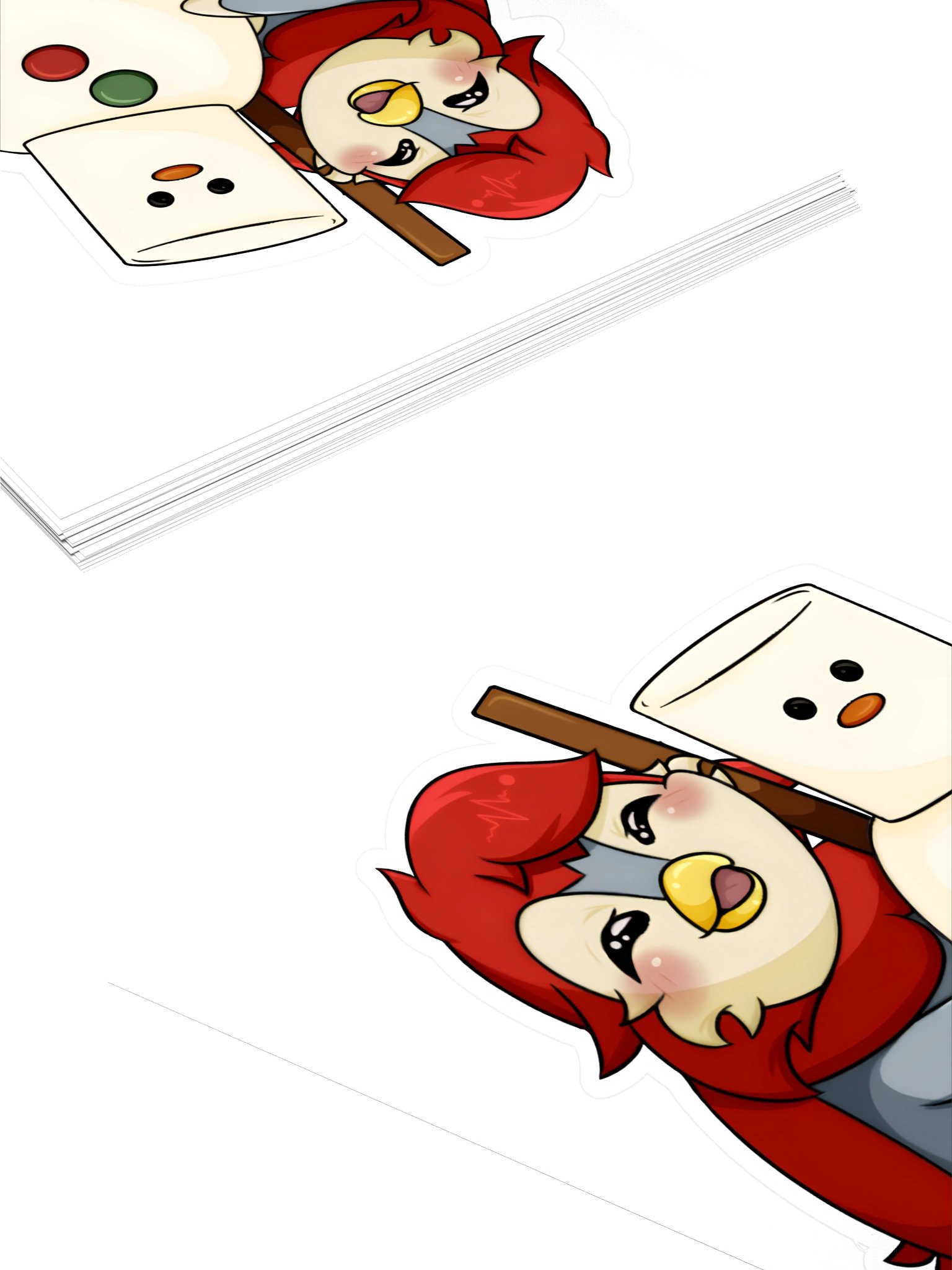 Ruby Snowman Sticker product image (4)