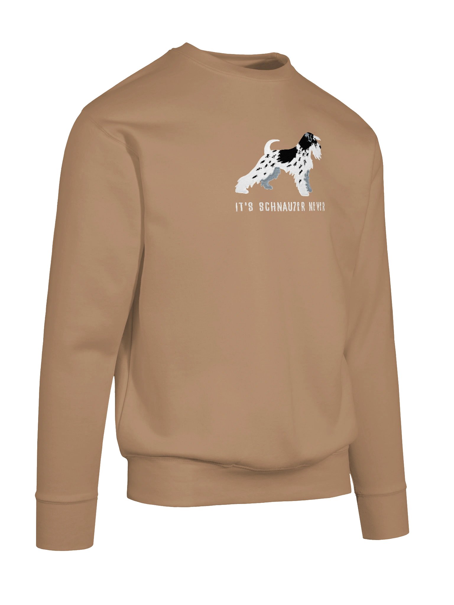 It's Schnauzer Never Sweatshirt (Embroidered) of a Miniature Schnauzer(Parti Black & White) product image (66)
