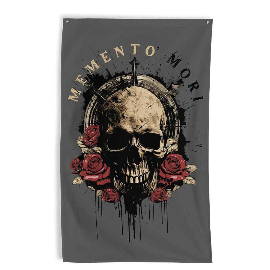 Memento Mori Wall Flag product image (1)